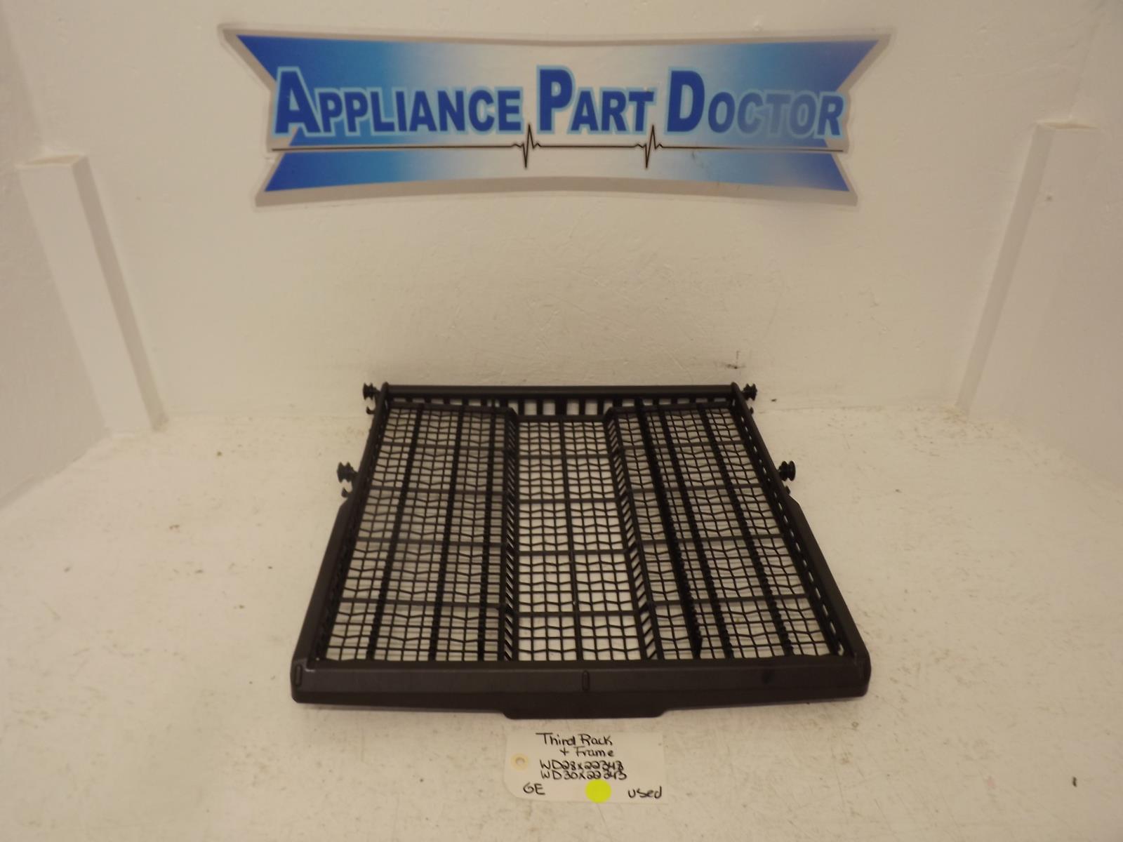 GE Dishwasher WD28X22348 WD30X22343 Third Level Rack Used GE Dishwasher WD28X22348 WD30X22343 Third Level Rack Used